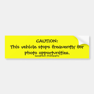 Caution, Frequent Stops Bumper Sticker