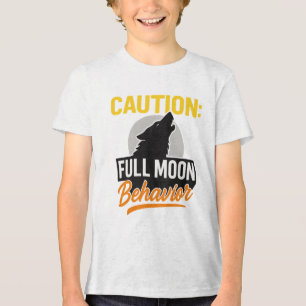 Caution Full Moon Behaviour Shirt – Funny Werewolf