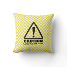 Caution! Funny First Birthday party Invitation