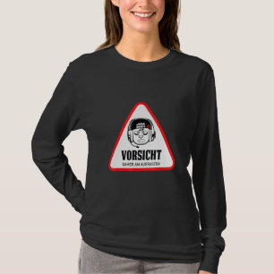 Caution Gamer Saying Console Gaming Pc Gamer Strea T-Shirt