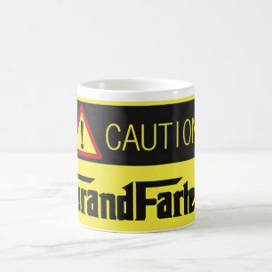 Caution: Grand Farter Funny Dad Joke Father's Day Coffee Mug