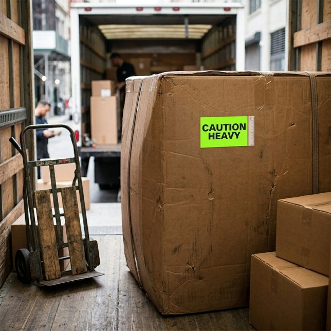 Caution Heavy Sticker for Shipping Heavy Items (Creator Uploaded)