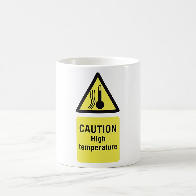 Caution High Temperature Sign Coffee Mug (Creator Uploaded)