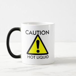Caution: Hot Liquid Heat Sensitive Mug