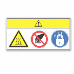 Caution/Hot Surface Label BM55