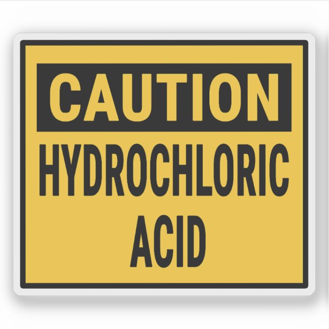 Caution Hydrochloric Acid (Front)