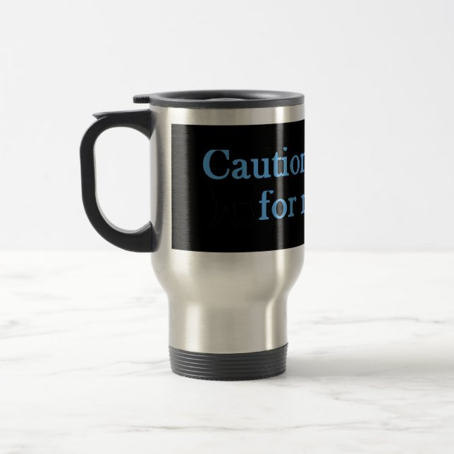 Caution I Brake For Ninjas Travel Mug (Left)