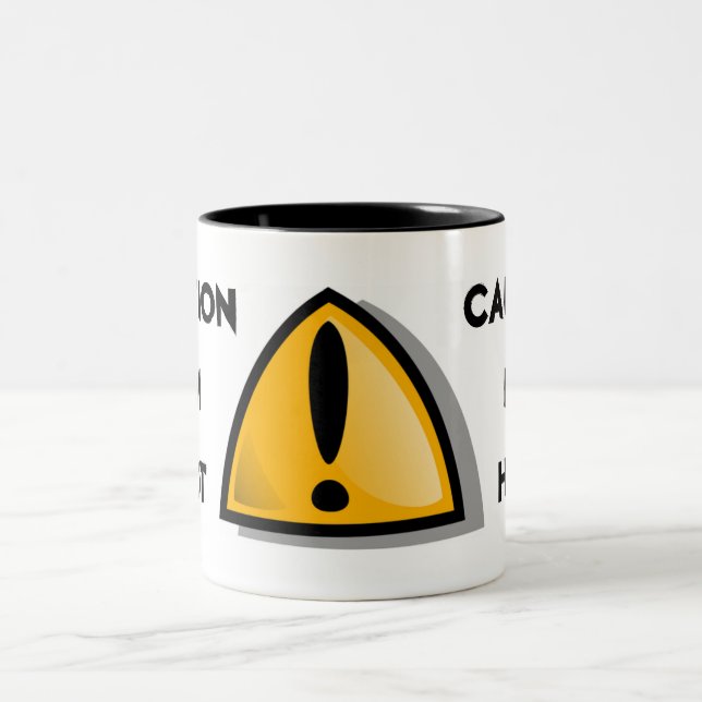 CAUTION I'M HOT Ceramic Mug (Center)