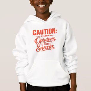Caution kids hoodie