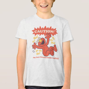 Caution Laughing Elmo Ahead Tri-Blend Shirt