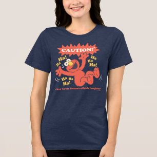 Caution Laughing Elmo Ahead Tri-Blend Shirt