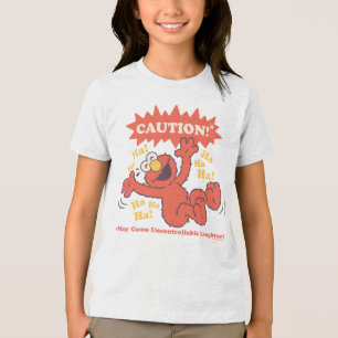 Caution Laughing Elmo Ahead Tri-Blend Shirt