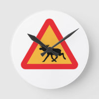 Caution Moose Swedish Traffic Sign