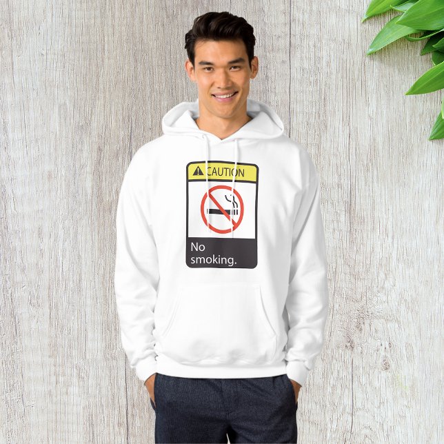 Caution No Smoking Sign Hoodie (Creator Uploaded)