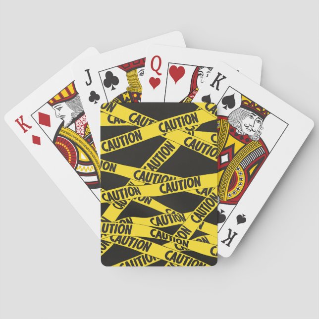 Caution Playing Cards (Back)