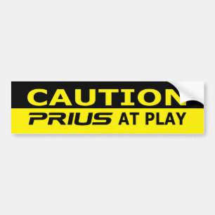 Caution: Prius at Play Bumper Sticker