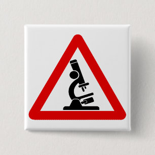 Caution: SCIENCE! 15 Cm Square Badge