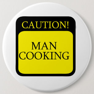 Caution sign for Colossal Round Badge