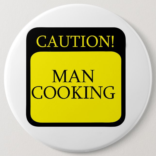 Caution sign for Colossal Round Badge (Front)