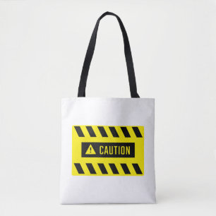 Caution Sign  Tote Bag