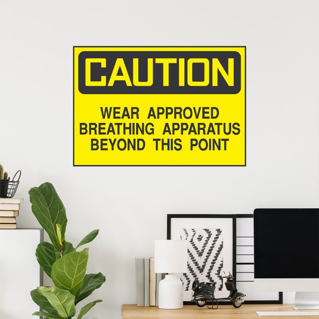 Caution Sign Wear Approved Breathing Apparatus  (Creator Uploaded)