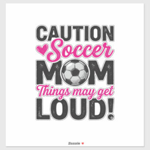 Caution Soccer Mum Loud Vintage Shirt Design_1