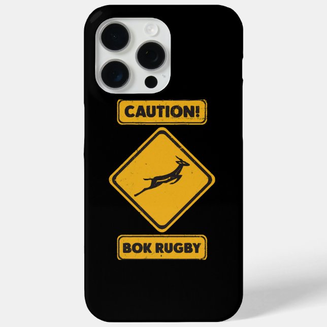 Caution - SpringBoks Crossing Case-Mate iPhone Case (Back)