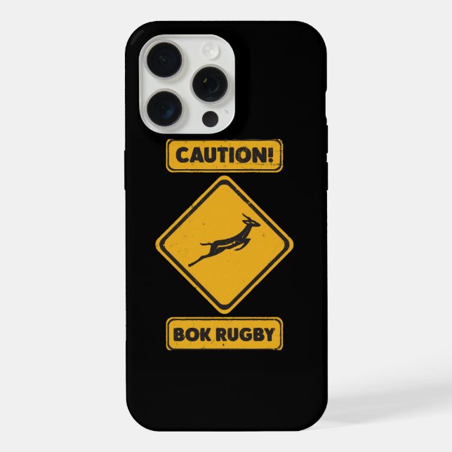 Caution - SpringBoks Crossing iPhone Case (Back)