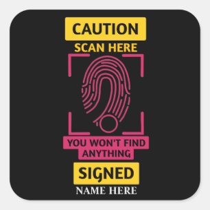 CAUTION Sticker