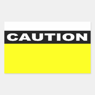 Caution Sticker Template