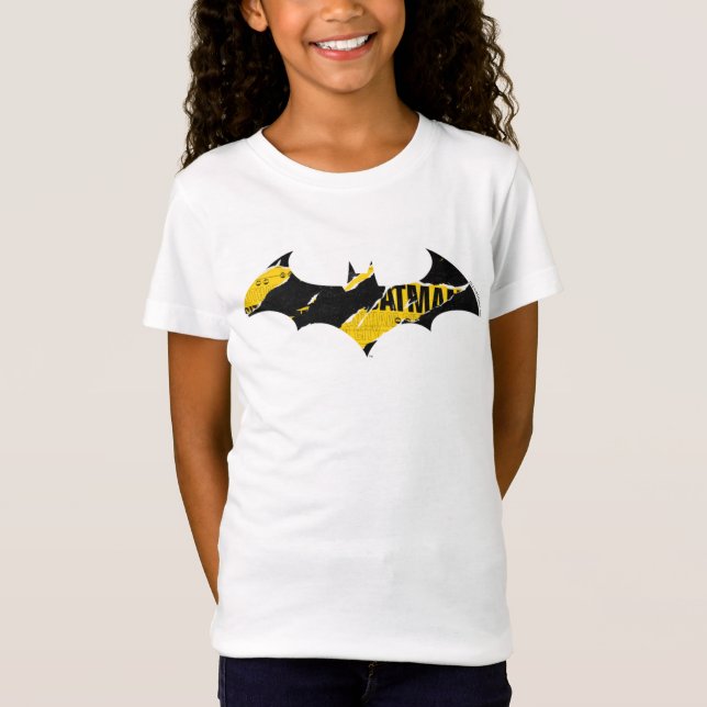 Caution Tape Batman Logo T-Shirt (Front)
