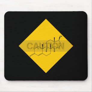 Caution: Testosterone Mouse Mat