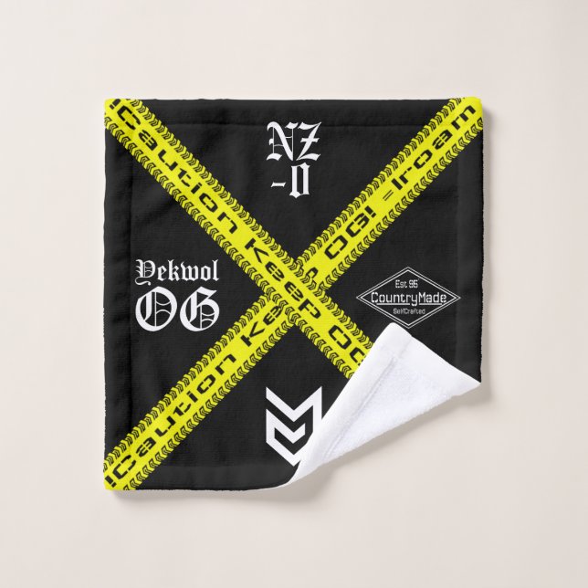 Caution Towel (Wash Cloth)