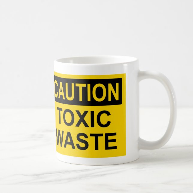 Caution Toxic Waste Coffee Mug (Right)