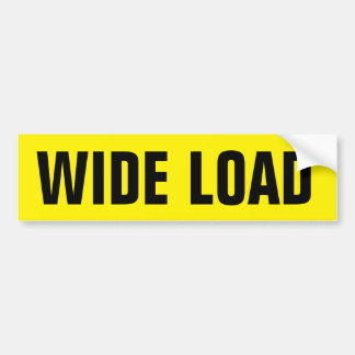 Caution WIDE LOAD Sticker Warning Bumper Sticker
