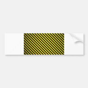 caution yellow black stripes under construction bumper sticker
