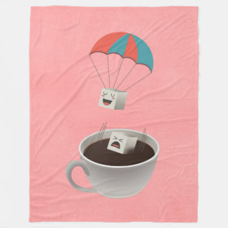 Cautious Sugar Cubes Fleece Blanket