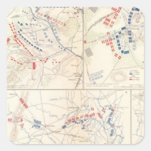 Cav Brigade, Cedar Mtn, Manassas, Bull Run Square Sticker