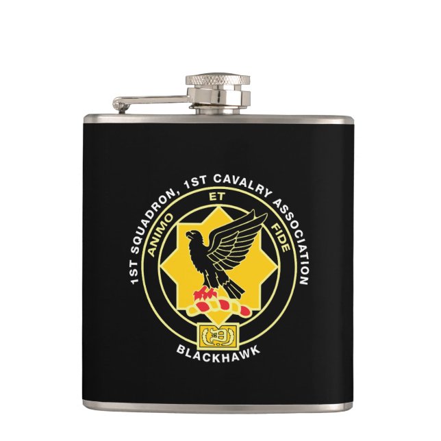 Cav Flask Classic Black (Front)