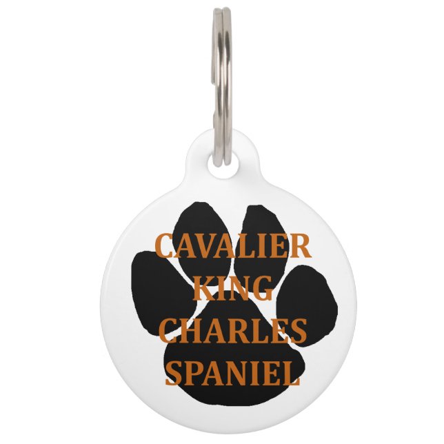 cav name paw pet tag (Front)