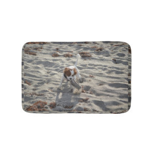 cav on beach bath mat