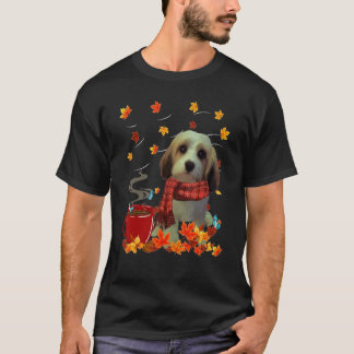 Cava Tzu  Fall  Chocolate  Hot   Dog Autumn T-Shirt