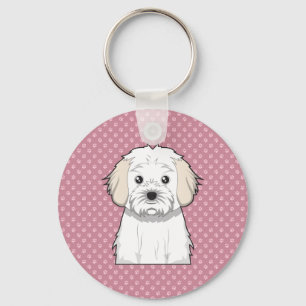 Cavachon Cartoon Key Ring
