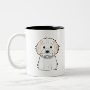 Cavachon Cartoon Two-Tone Coffee Mug