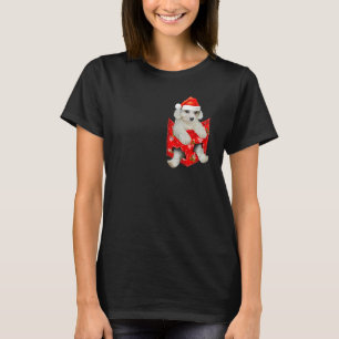 Cavachon Christmas Pocket for Cavachon T-Shirt