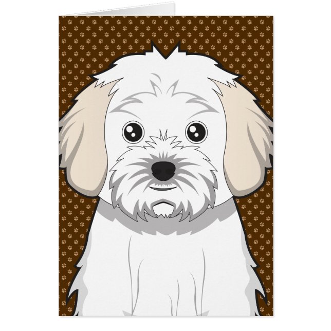 Cavachon Dog Cartoon Paws (Front)