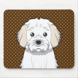 Cavachon Dog Cartoon Paws Mouse Mat