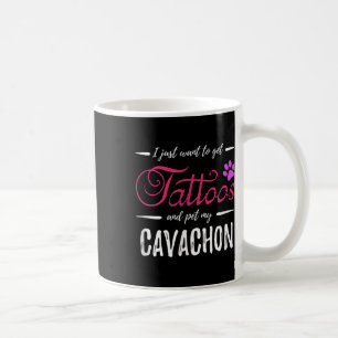 Cavachon Dog Lover Tattoo Funny Dog Mum Gift Idea Coffee Mug