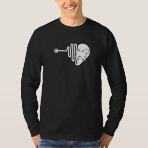 Cavachon Dog Paw Heartbeat Pet Owner Veterinarian T-Shirt