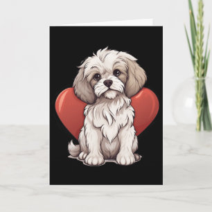 Cavachon Owner Mom Dad Gift Cavachon Dog Lover Val Card
